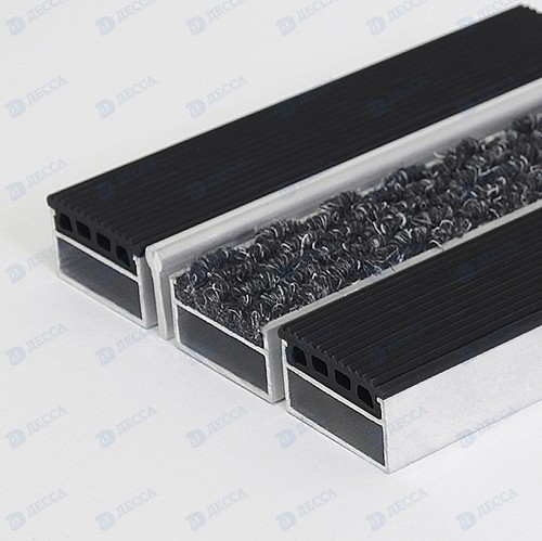 Алюминиевые грязезащитные решетки BK40 H26 (Резина - Ворс - Скребок)