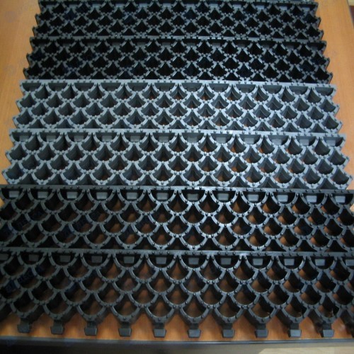 Грязезащитный придверный коврик на резиновой основе - Волна H=15 мм